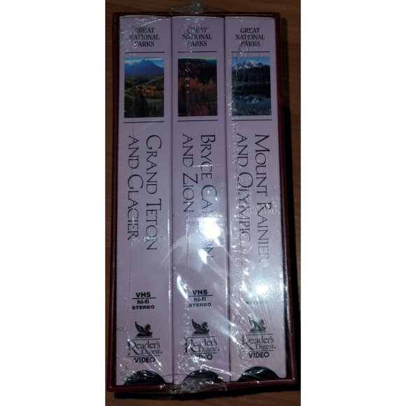 Readers Digest Set Great National Parks VHS Bryce Canyon Zion Grand Teton Mount! - Picture 2 of 7
